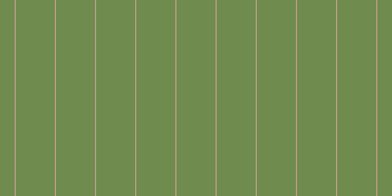 #6f8b4e, #caa393 vertical lines, two pixels wide, eighty pixels apart