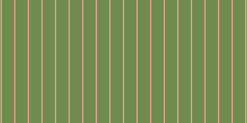 #6f8b4e, #eba393 vertical lines, four pixels wide, forty pixels apart