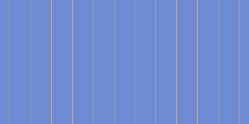 #6f8bd2, #caa393 vertical lines, two pixels wide, sixty-five pixels apart