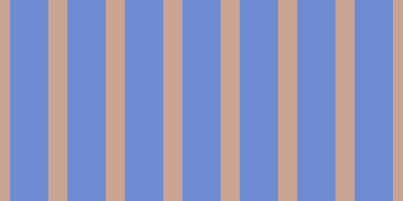 #6f8bd2, #caa393 vertical lines, thirty-eight pixels wide, seventy-six pixels apart
