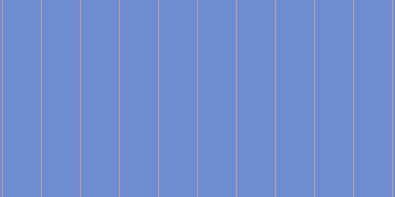 #6f8bd2, #caa393 vertical lines, two pixels wide, seventy-seven pixels apart