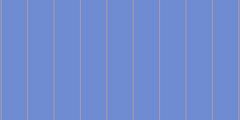 #6f8bd2, #caa393 vertical lines, two pixels wide, eighty-six pixels apart