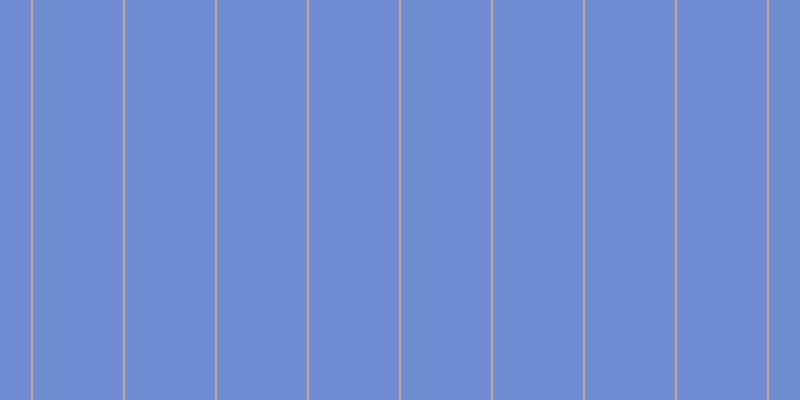 #6f8bd2, #caa393 vertical lines, two pixels wide, ninety pixels apart