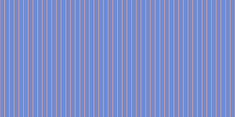 #6f8bd2, #eba393 vertical lines, two pixels wide, fourteen pixels apart