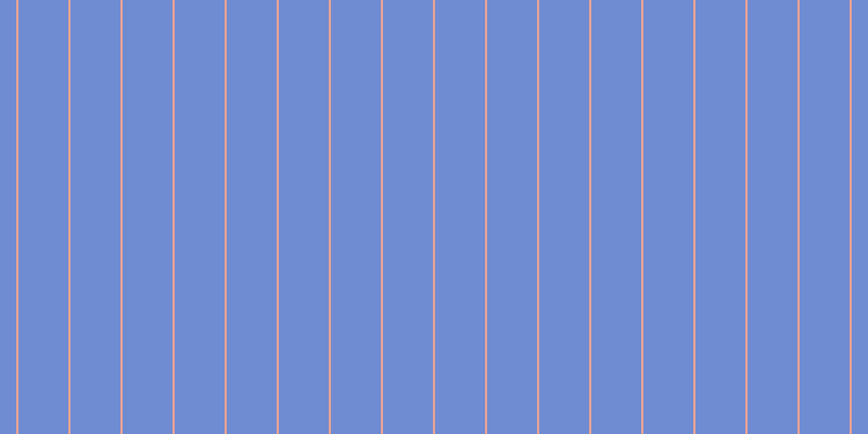 #6f8bd2, #eba393 vertical lines, two pixels wide, forty-six pixels apart
