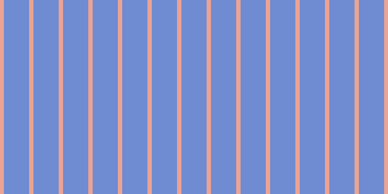 #6f8bd2, #eba393 vertical lines, nine pixels wide, fifty-two pixels apart