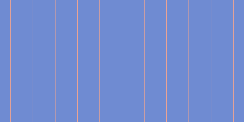 #6f8bd2, #eba393 vertical lines, two pixels wide, seventy-one pixels apart