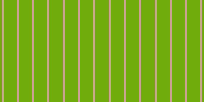 #6fac0c, #caa393 vertical lines, eight pixels wide, fifty-two pixels apart