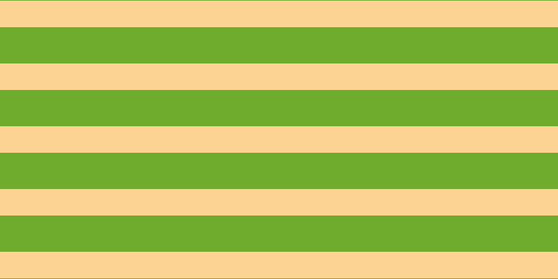 #6fac2d, #fcd393 horizontal lines, thirty-eight pixels wide, fifty-two pixels apart