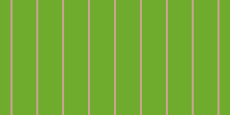 #6fac2d, #caa393 vertical lines, seven pixels wide, eighty-three pixels apart