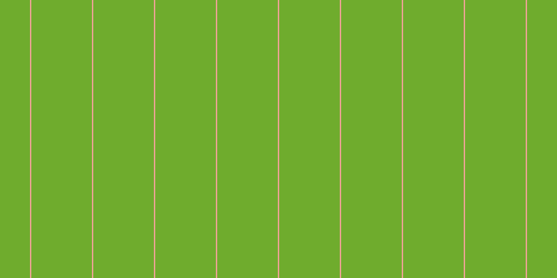 #6fac2d, #eba393 vertical lines, two pixels wide, eighty-seven pixels apart