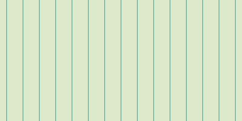 #6fac2d (25%), #46a393 vertical lines, two pixels wide, fifty-two pixels apart