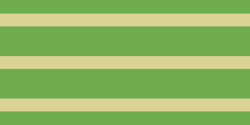 #6fac4e, #dbd393 horizontal lines, forty-one pixels wide, ninety-five pixels apart