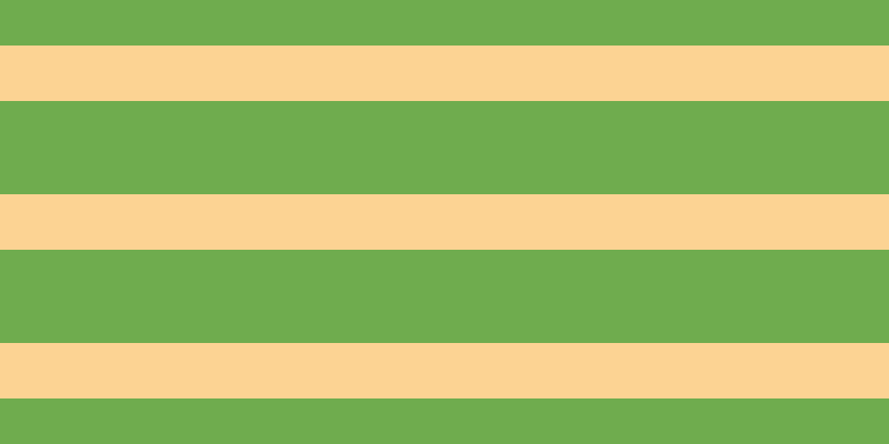 #6fac4e, #fcd393 horizontal lines, fifty pixels wide, eighty-four pixels apart