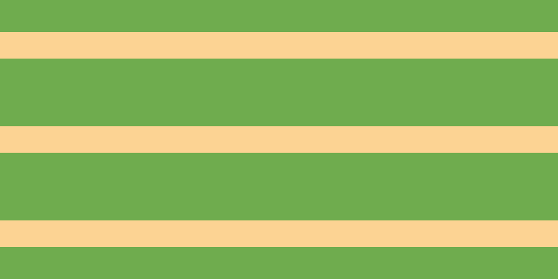 #6fac4e, #fcd393 horizontal lines, thirty-eight pixels wide, ninety-seven pixels apart