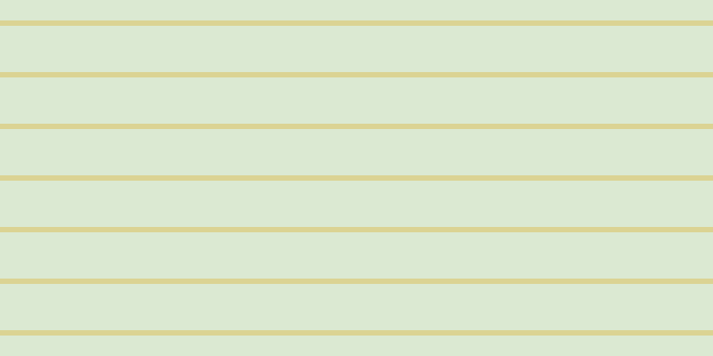 #6fac4e (25%), #dbd393 horizontal lines, six pixels wide, fifty-two pixels apart