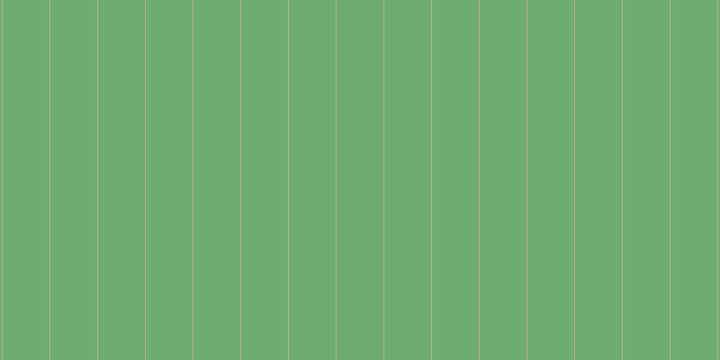 #6fac6f, #caa393 vertical lines, one pixels wide, fifty-two pixels apart
