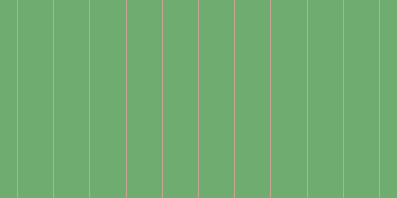 #6fac6f, #caa393 vertical lines, two pixels wide, seventy-one pixels apart