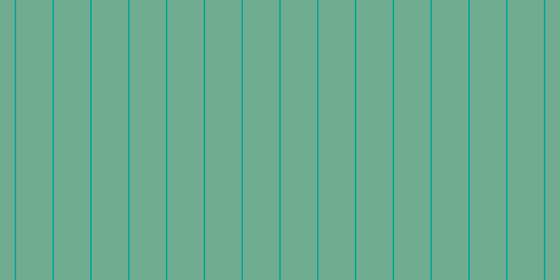 #6fac90, #04a393 vertical lines, two pixels wide, fifty-two pixels apart