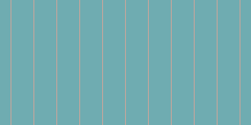 #6facb1, #eba393 vertical lines, two pixels wide, seventy-one pixels apart