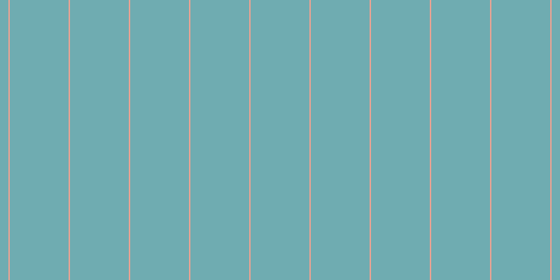 #6facb1, #eba393 vertical lines, two pixels wide, eighty-four pixels apart