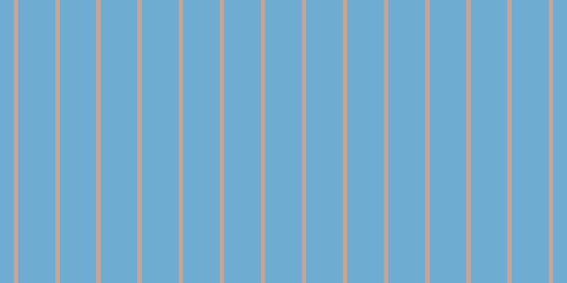 #6facd2, #caa393 vertical lines, six pixels wide, fifty-two pixels apart