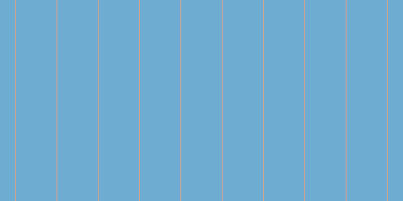 #6facd2, #caa393 vertical lines, two pixels wide, eighty pixels apart