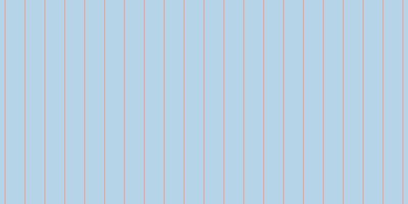 #6facd2 (50%), #eba393 vertical lines, two pixels wide, thirty-seven pixels apart