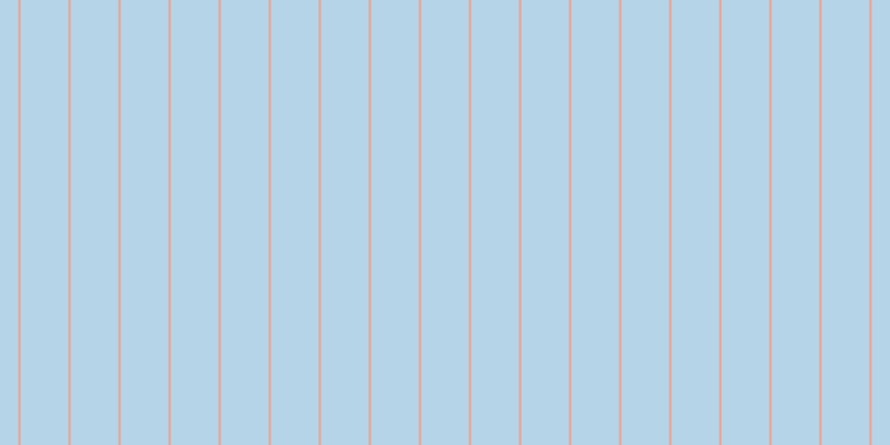 #6facd2 (50%), #eba393 vertical lines, two pixels wide, forty-three pixels apart
