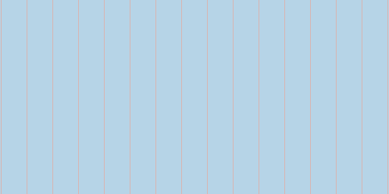 #6facd2 (50%), #eba393 vertical lines, one pixels wide, fifty-two pixels apart