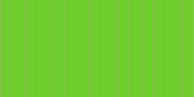 #6fcd2d, #caa393 vertical lines, one pixels wide, fifty-two pixels apart
