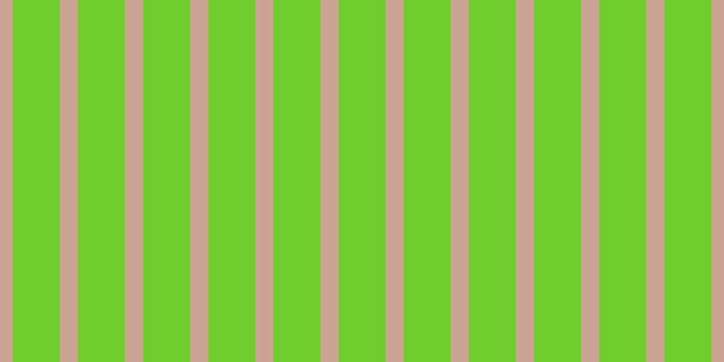 #6fcd2d, #caa393 vertical lines, twenty pixels wide, fifty-two pixels apart