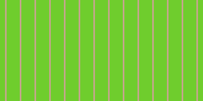 #6fcd2d, #caa393 vertical lines, six pixels wide, fifty-two pixels apart