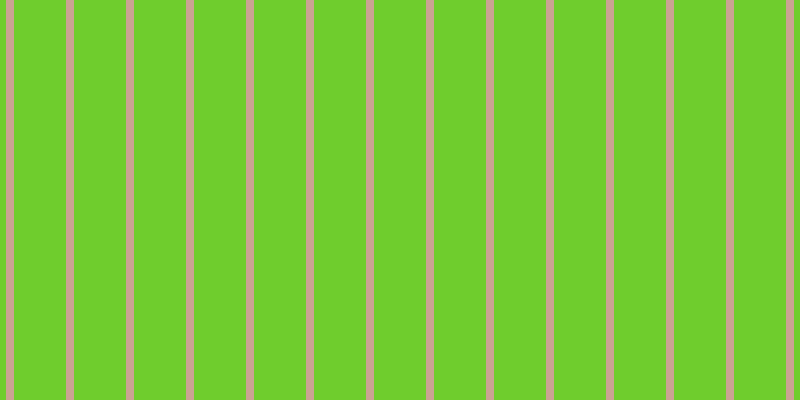 #6fcd2d, #caa393 vertical lines, eight pixels wide, fifty-two pixels apart