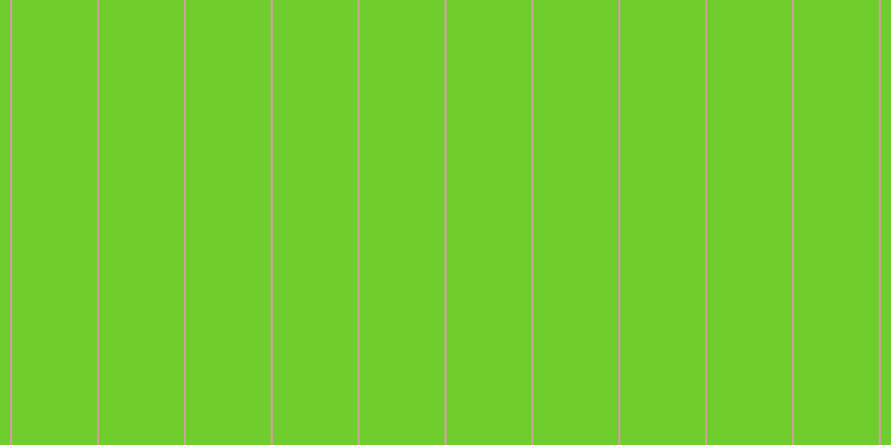 #6fcd2d, #caa393 vertical lines, two pixels wide, seventy-six pixels apart