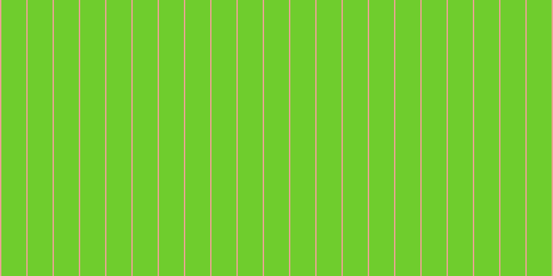 #6fcd2d, #eba393 vertical lines, two pixels wide, thirty-six pixels apart