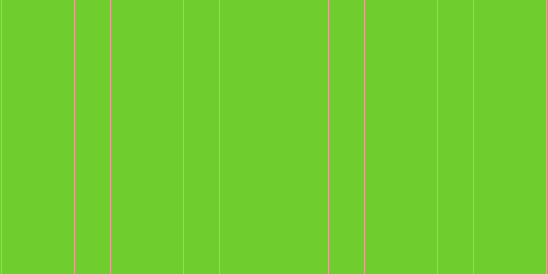 #6fcd2d, #eba393 vertical lines, one pixels wide, fifty-two pixels apart