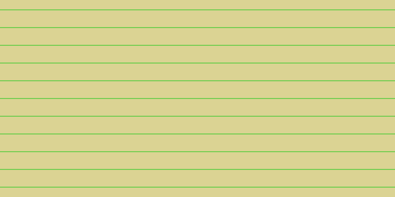 #6fcd4e, #dbd393 horizontal lines, thirty-four pixels wide, two pixels apart