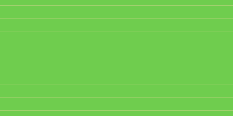 #6fcd4e, #dbd393 horizontal lines, two pixels wide, forty-three pixels apart