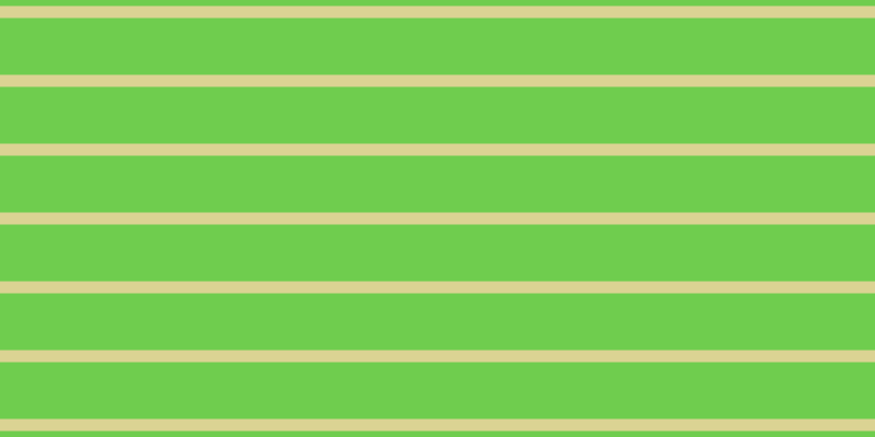 #6fcd4e, #dbd393 horizontal lines, eleven pixels wide, fifty-two pixels apart