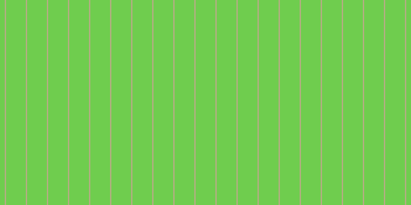 #6fcd4e, #caa393 vertical lines, two pixels wide, thirty-nine pixels apart