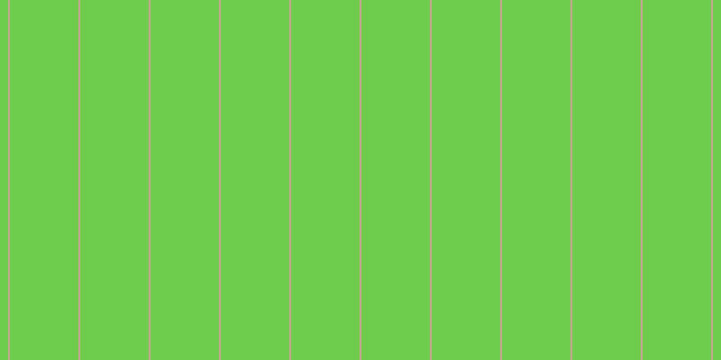 #6fcd4e, #caa393 vertical lines, two pixels wide, seventy-six pixels apart