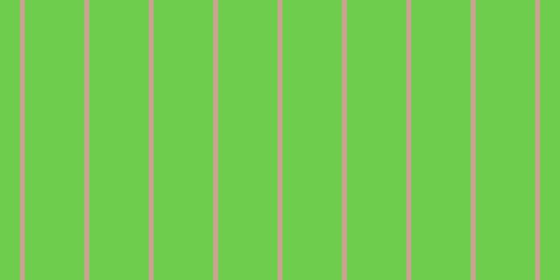 #6fcd4e, #caa393 vertical lines, seven pixels wide, eighty-five pixels apart
