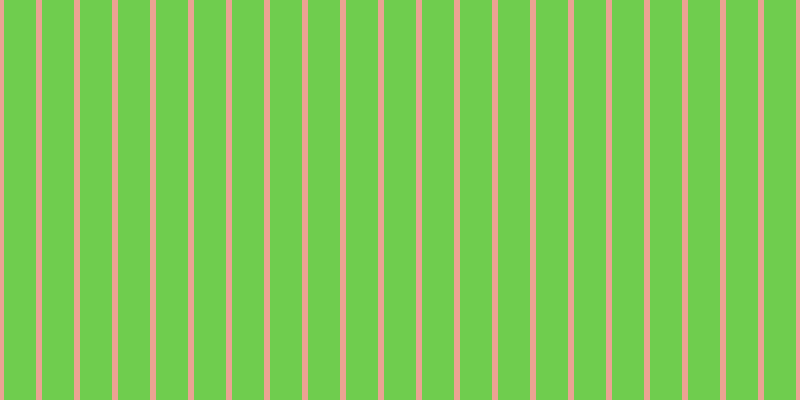 #6fcd4e, #eba393 vertical lines, six pixels wide, thirty-two pixels apart