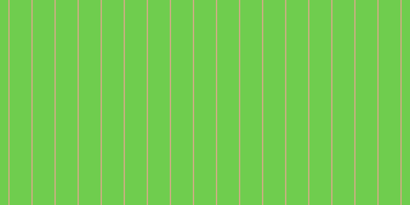 #6fcd4e, #eba393 vertical lines, two pixels wide, forty-three pixels apart