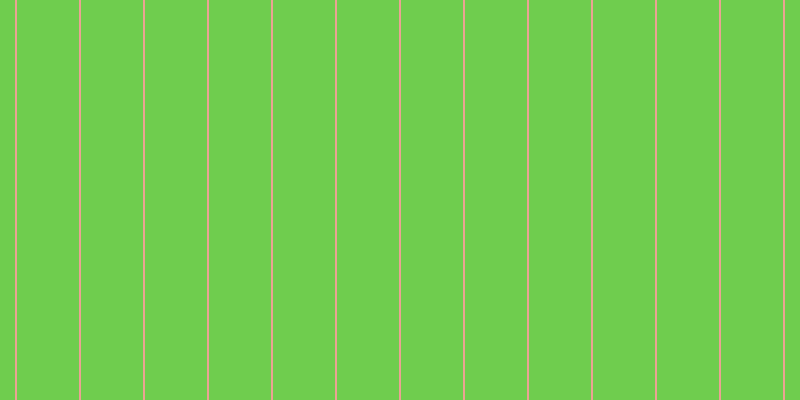 #6fcd4e, #eba393 vertical lines, two pixels wide, sixty-two pixels apart