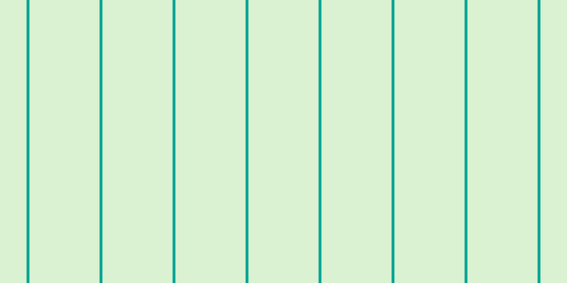 #6fcd4e (25%), #04a393 vertical lines, four pixels wide, ninety-nine pixels apart