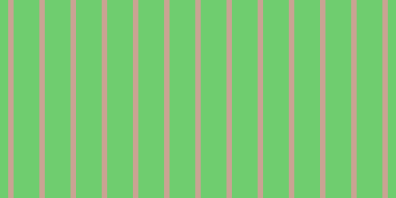 #6fcd6f, #caa393 vertical lines, eleven pixels wide, fifty-two pixels apart