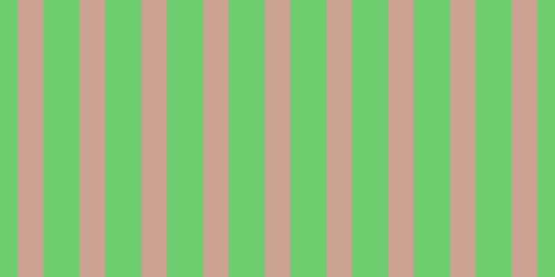#6fcd6f, #caa393 vertical lines, thirty-seven pixels wide, fifty-two pixels apart
