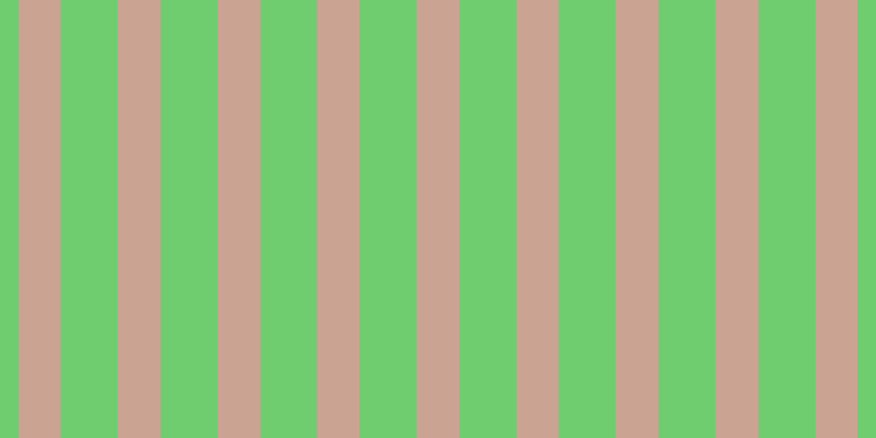#6fcd6f, #caa393 vertical lines, thirty-nine pixels wide, fifty-two pixels apart